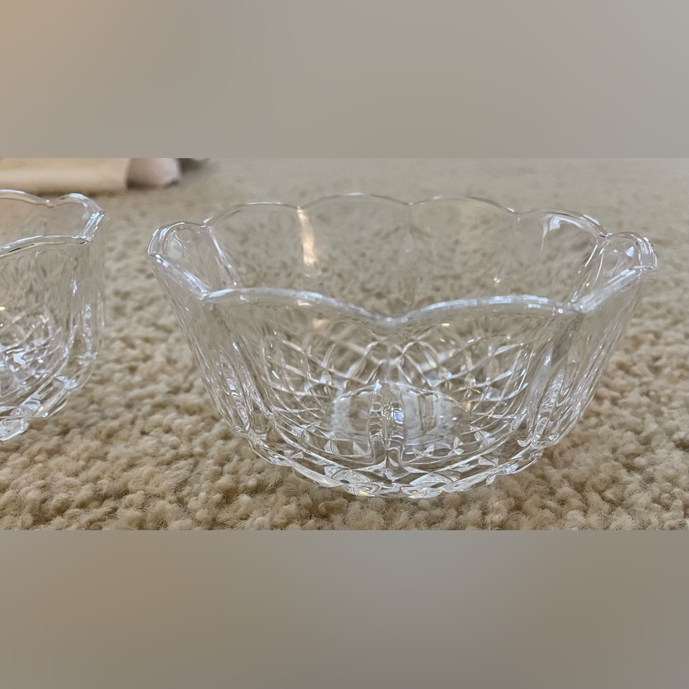 Vintage crystal bowls set of 10